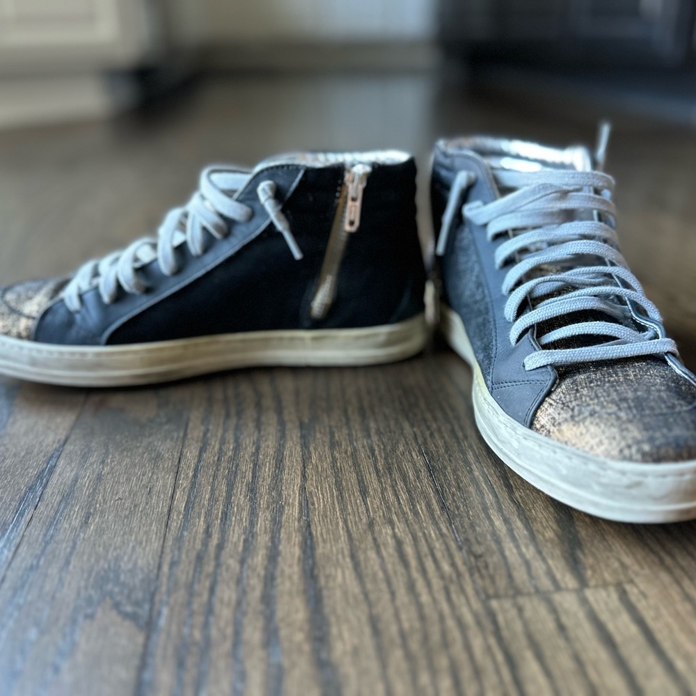 P448 Metallic Skate High-Top Sneaker View 4